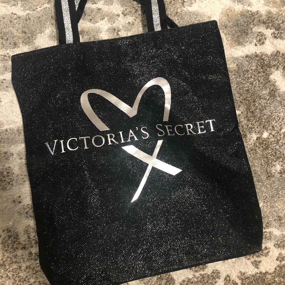 VS black sparkly tote ✨